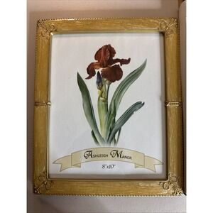 VTG Ashleigh Manor Photo Frame 8x10" Gold Enamel New In Box